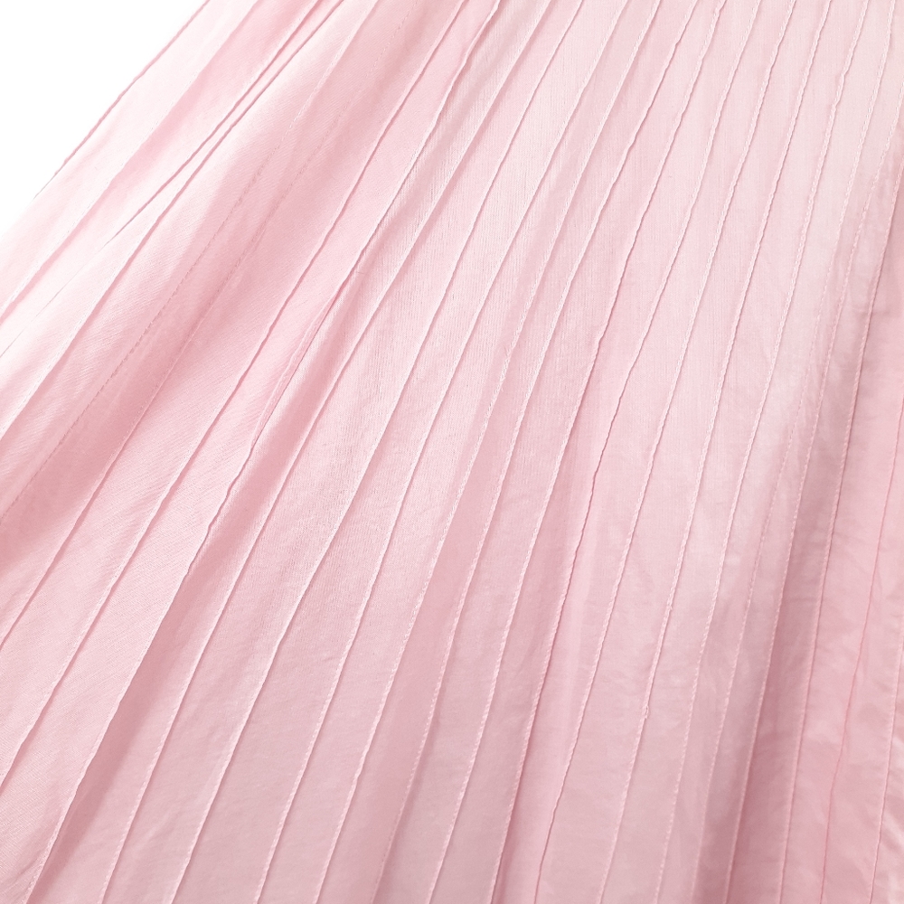 Lauren Ralph Lauren Pink Pleated Skirt Long 12 - Picture 5 of 14
